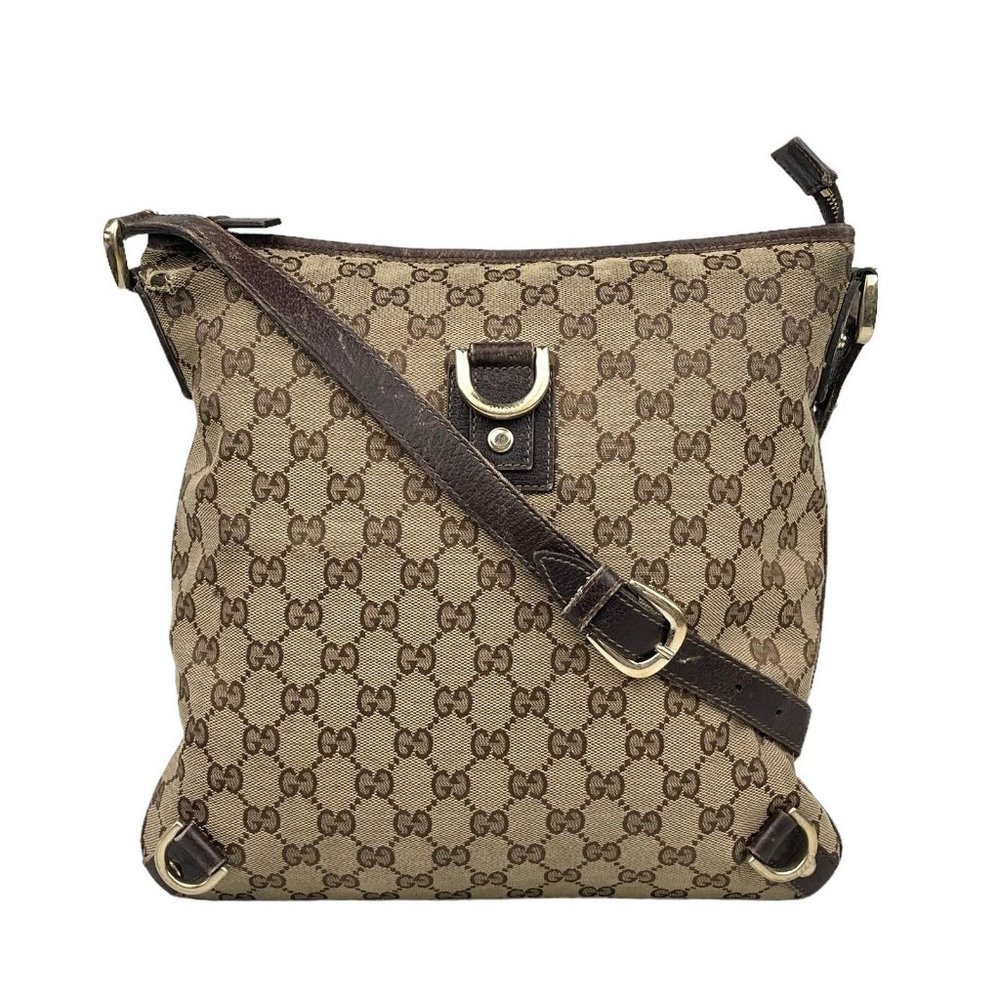 378215J Gucci Crossbody Bag GG Brown Canvas